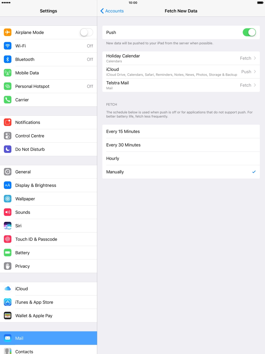 Press the indicator next to Press the indicator next to
