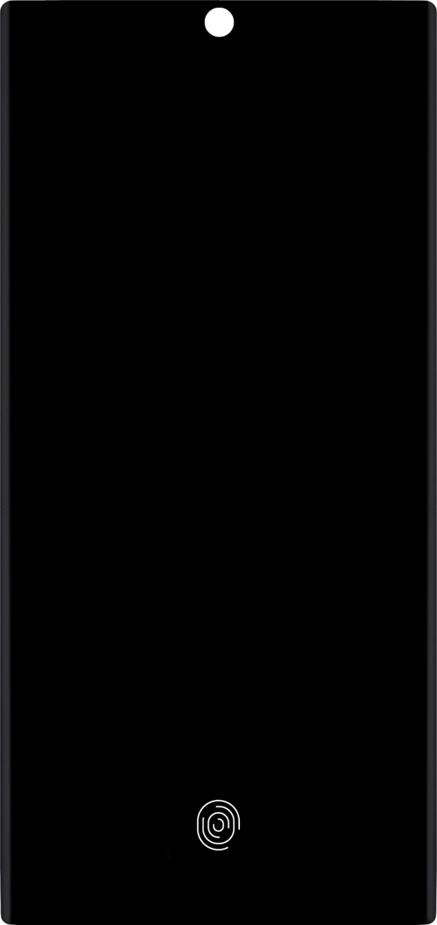 Place your finger on the fingerprint sensor to unlock your phone.