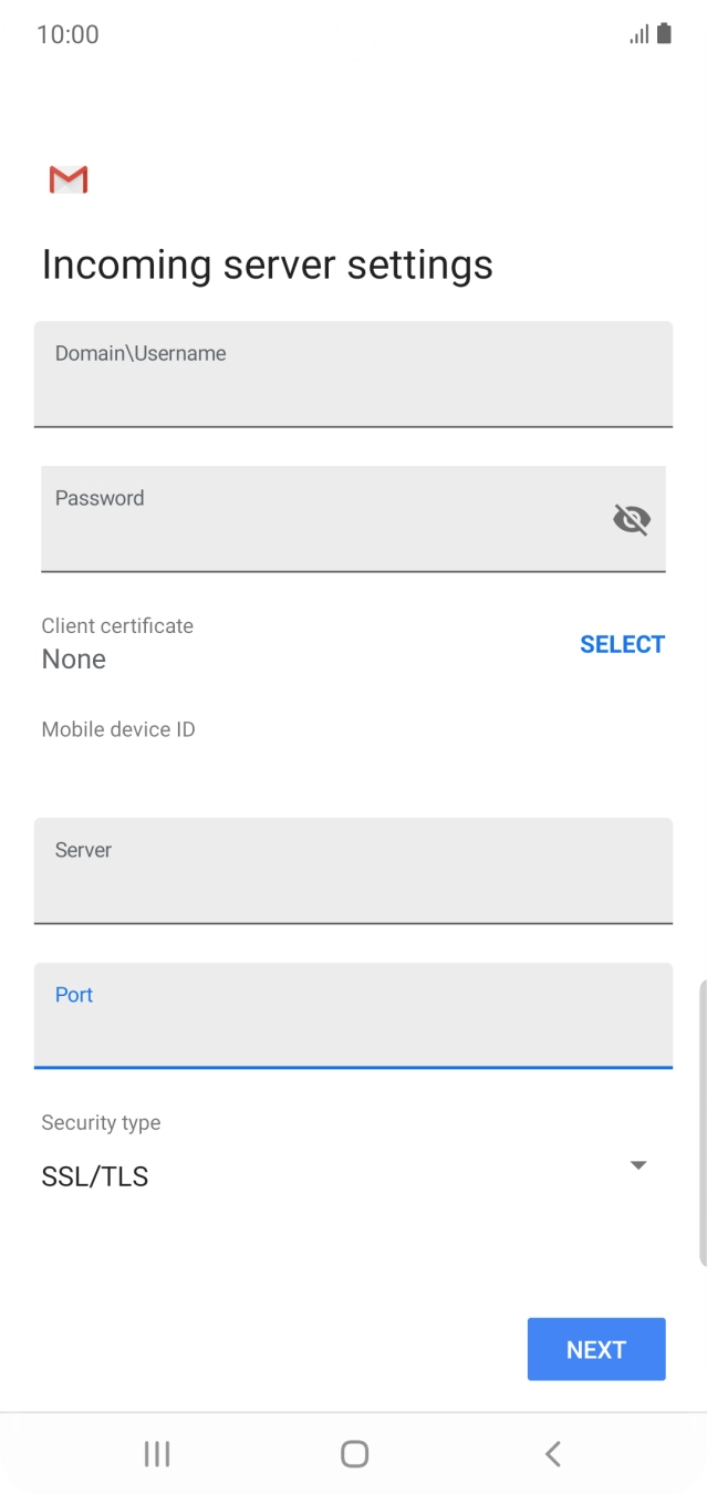 Press the drop down list below 