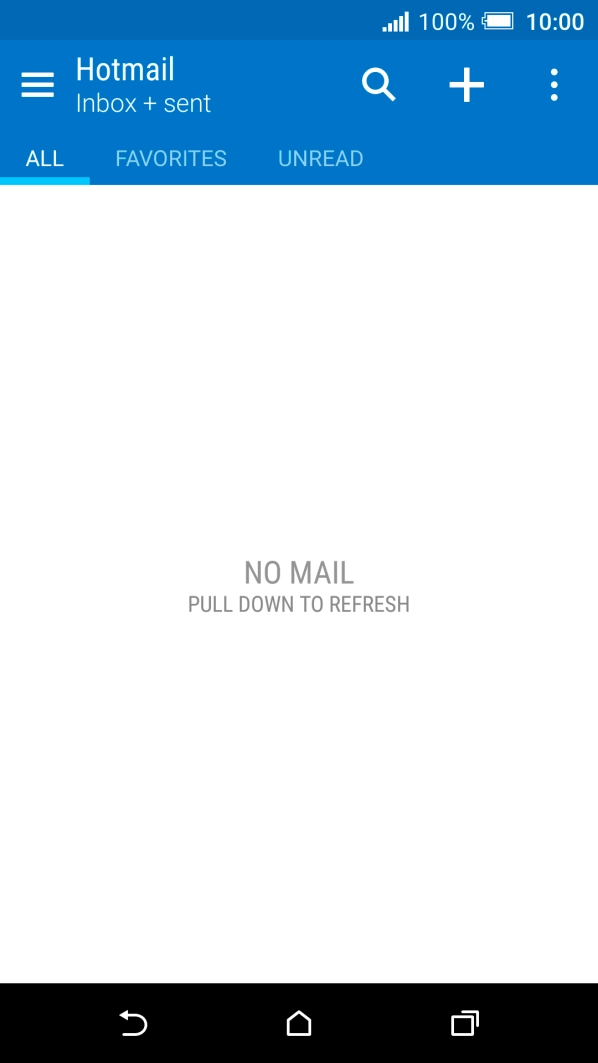 Slide your finger right starting from the left side of the screen.