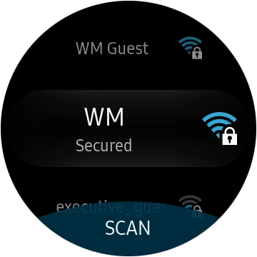 Press the required Wi-Fi network.