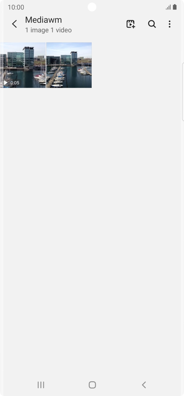 Press and hold any picture or video clip.