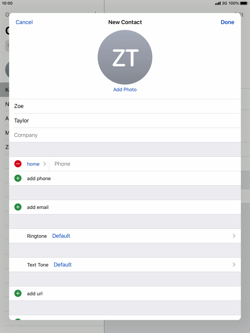 Press Phone and key in the required phone number.