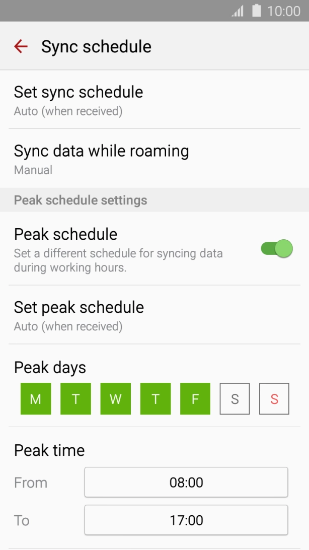 Press the Home key to return to the home screen.