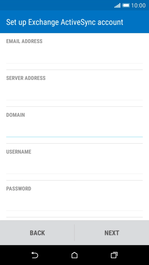 Press the field below 