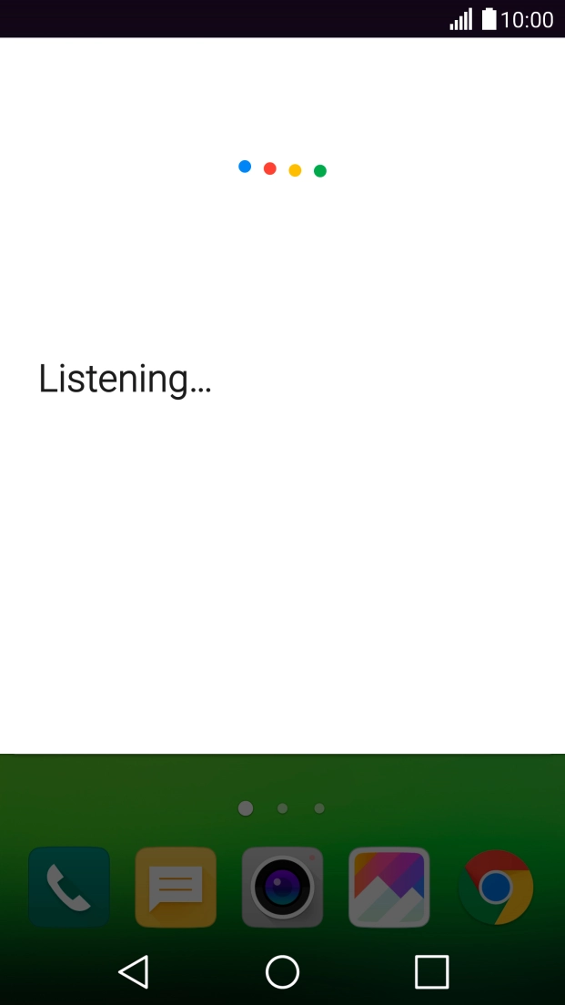 Press the Home key to return to the home screen.