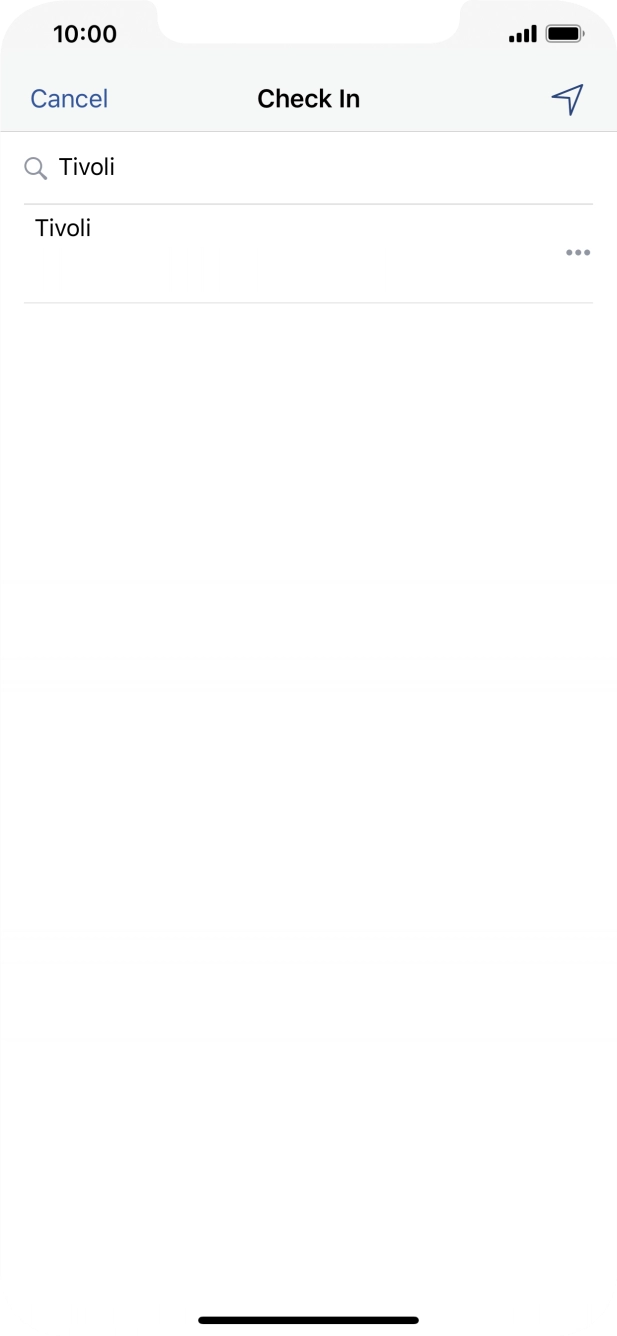 Key in the required search word and press the required location.