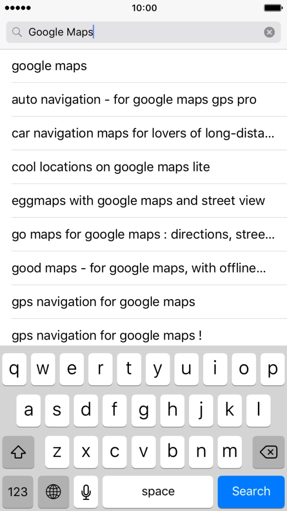 Key in Google Maps and press Search. Key in Google Maps and press Search.