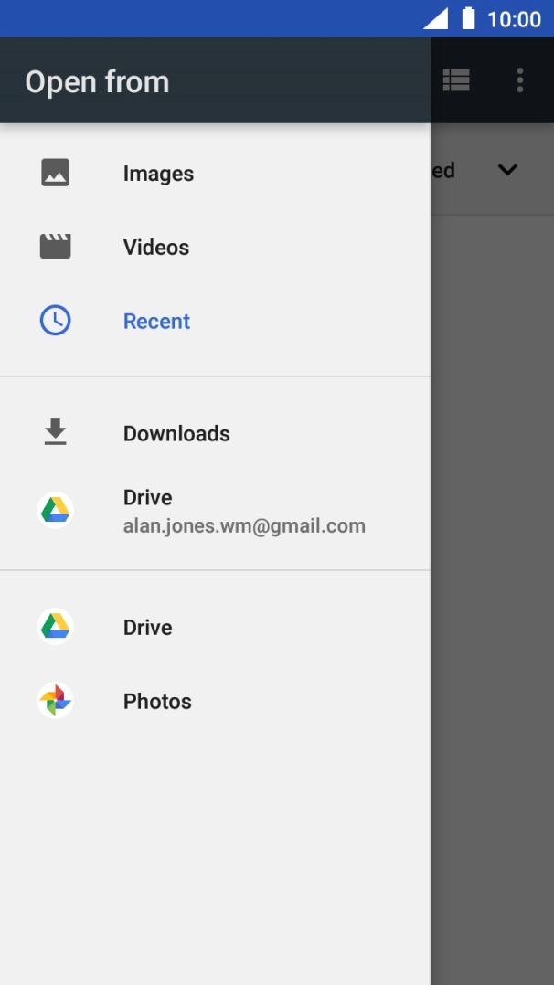 Press Images and go to the required folder. Press Images and go to the required folder.