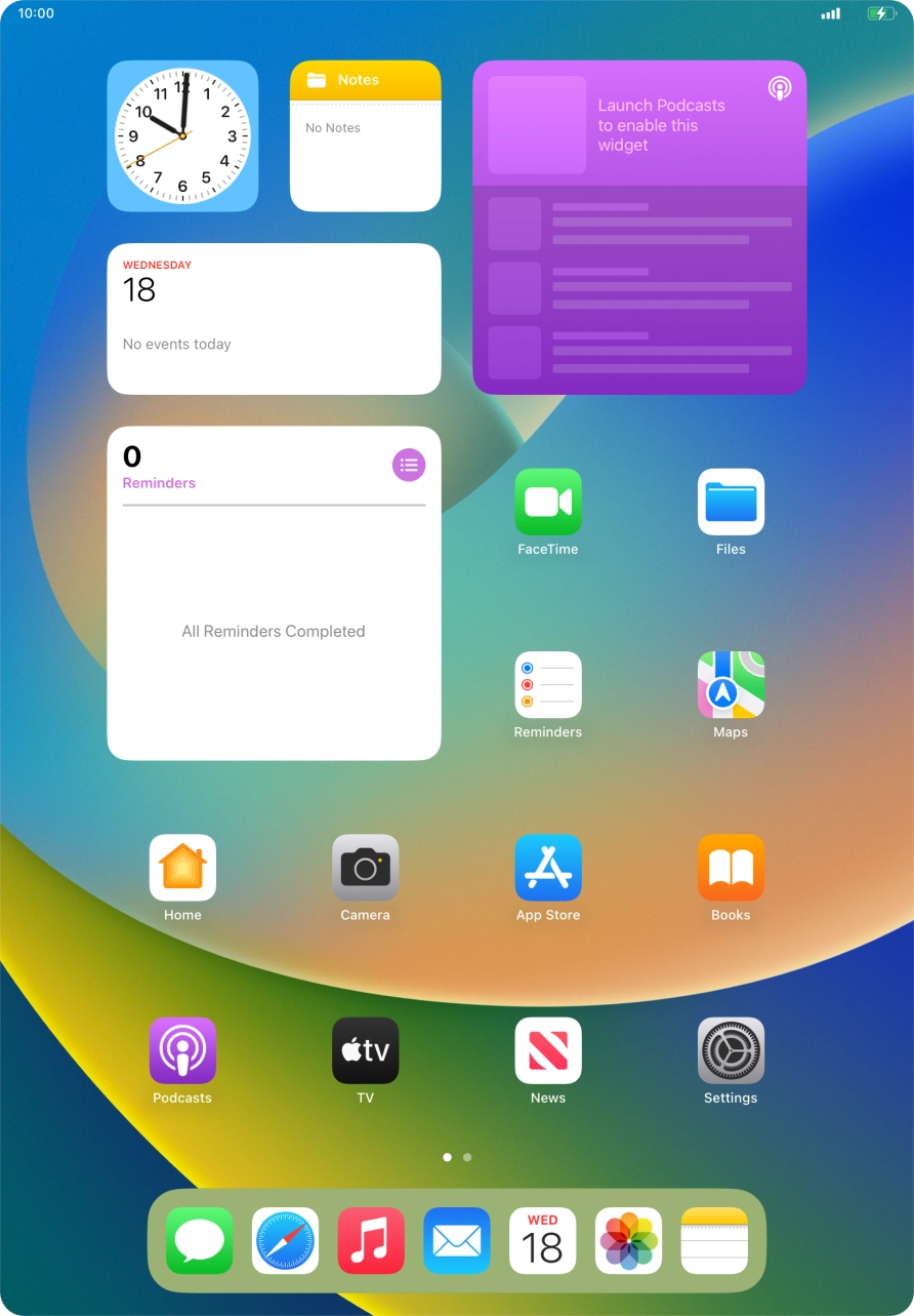 When the battery charging icon is displayed, the battery is charging.