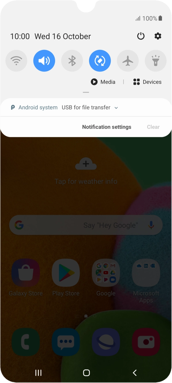 Press Android system.