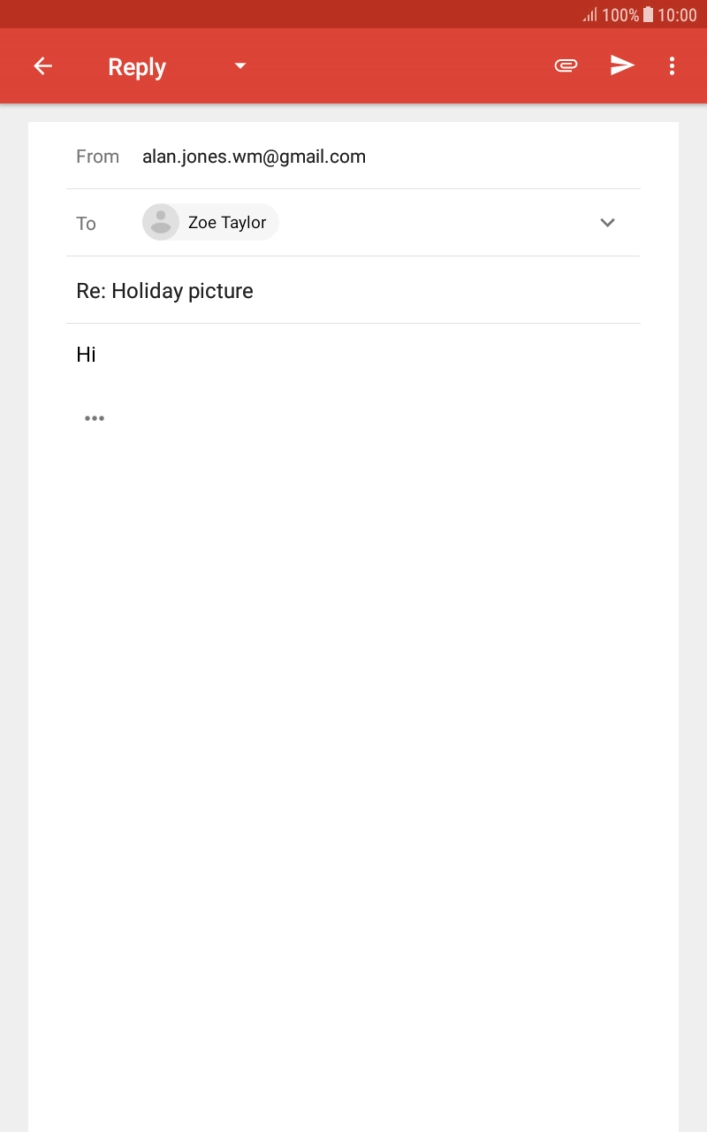 Press the upload icon.