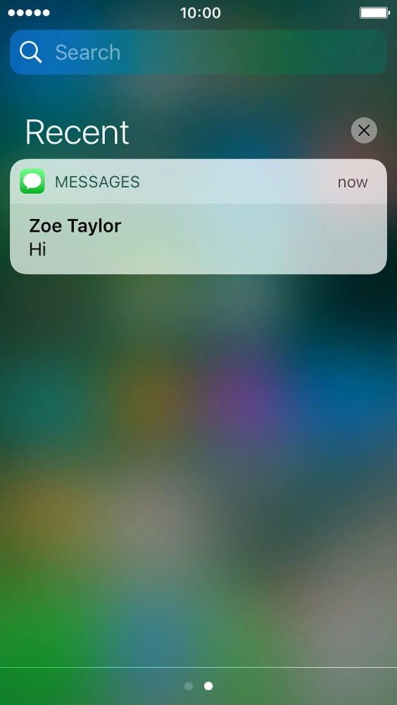 Press the required push notification and follow the instructions on the screen to use the selected function.