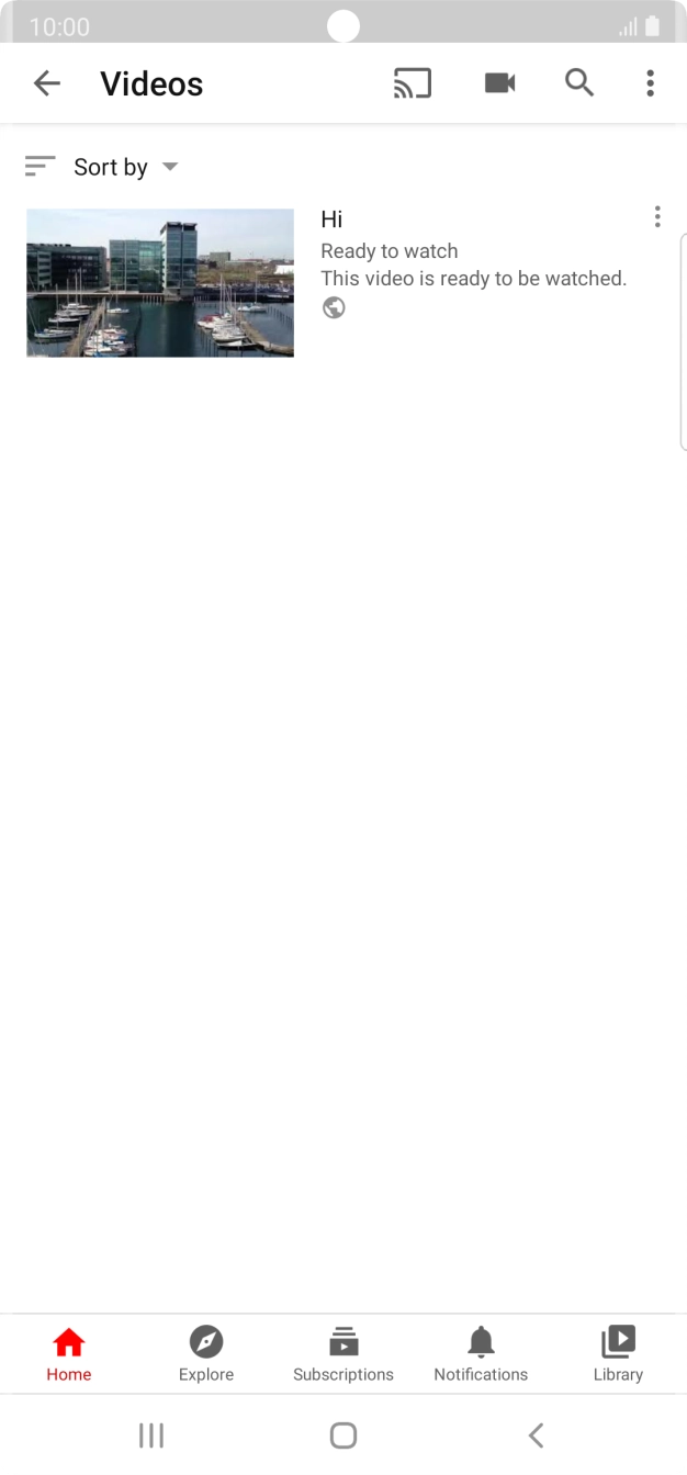 Press the search icon.