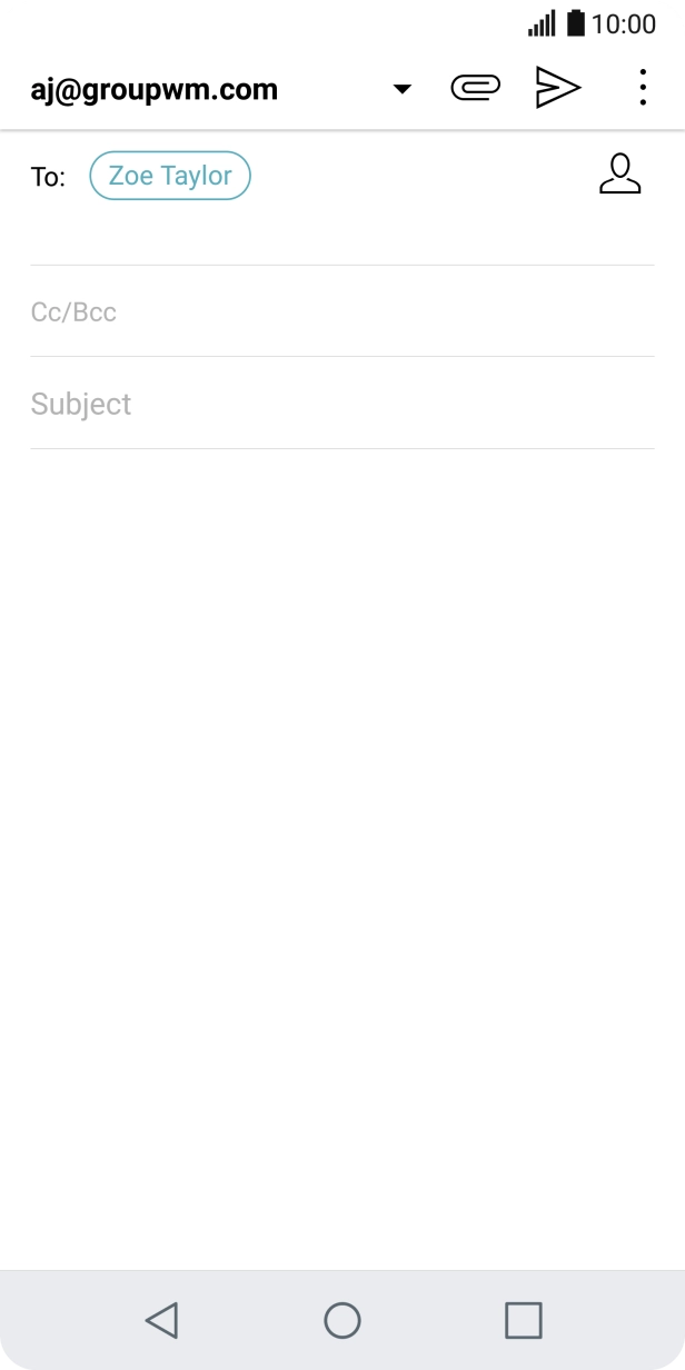 Press Subject and key in the required subject.