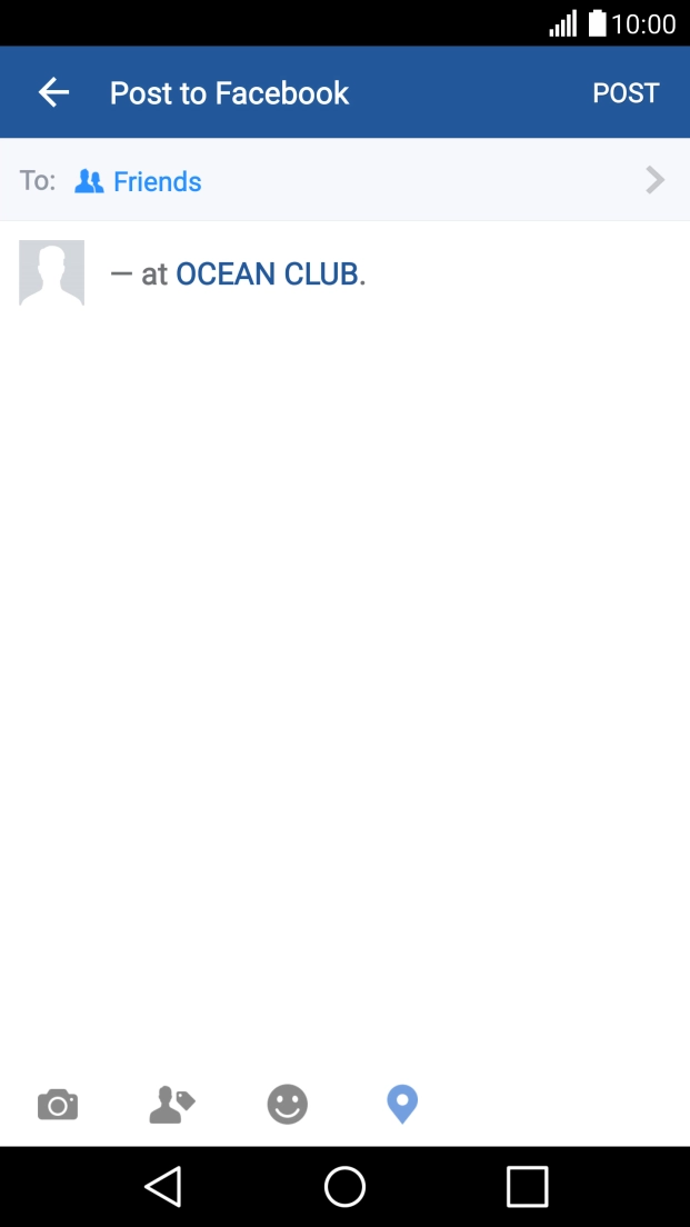 Press the text input field.