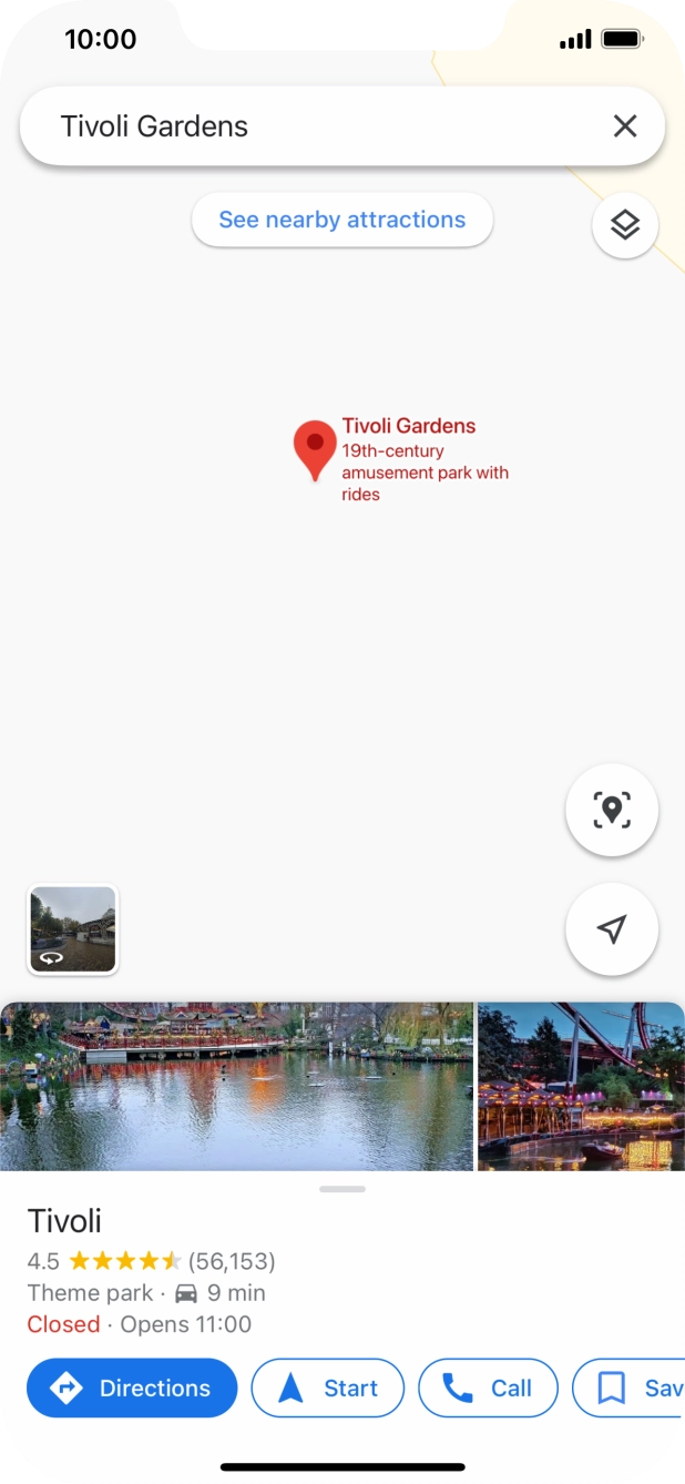 Press the destination at the bottom of the screen. Press the destination at the bottom of the screen.