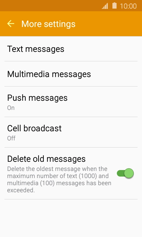 Press Text messages. Press Text messages.