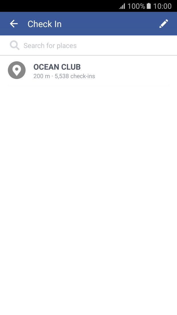 Press the search field and key in the required search word.