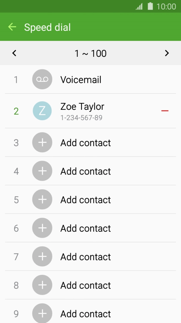 Press the Home key to return to the home screen.