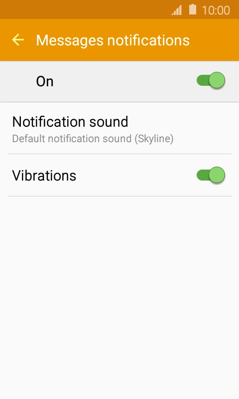 Press Notification sound.