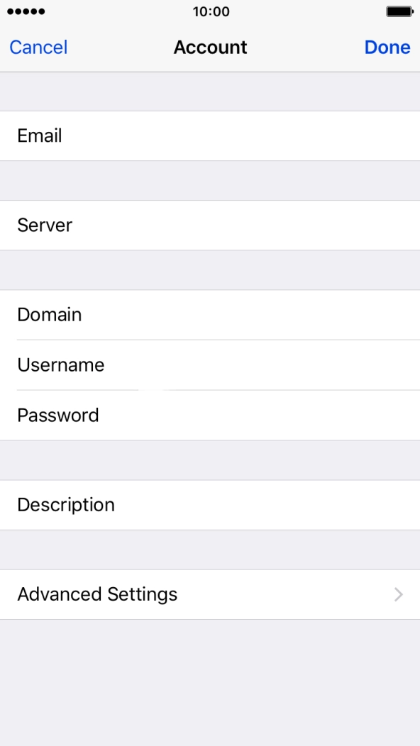 Press Advanced Settings.