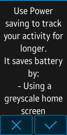 Press the confirm icon.