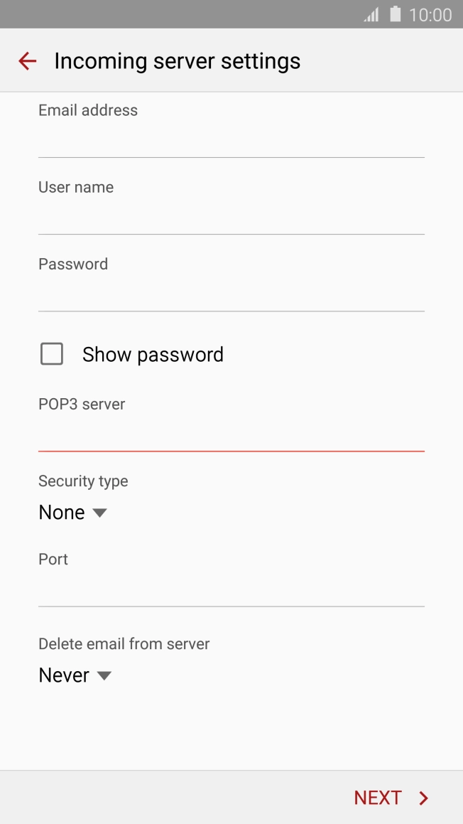 Press the drop down list below Press the drop down list below