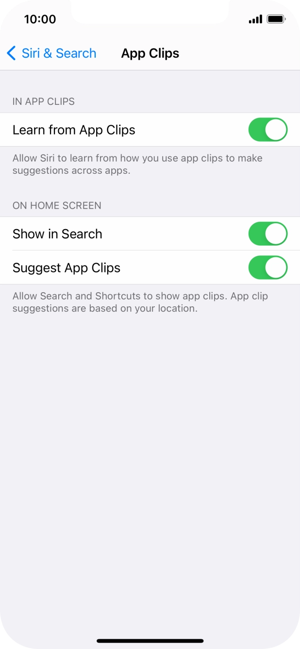 Press the indicators next to the required settings to turn them on or off. Press the indicators next to the required settings to turn them on or off.