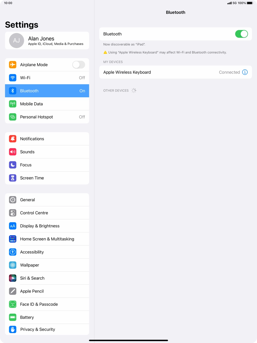 Slide your finger upwards starting from the bottom of the screen to return to the home screen.