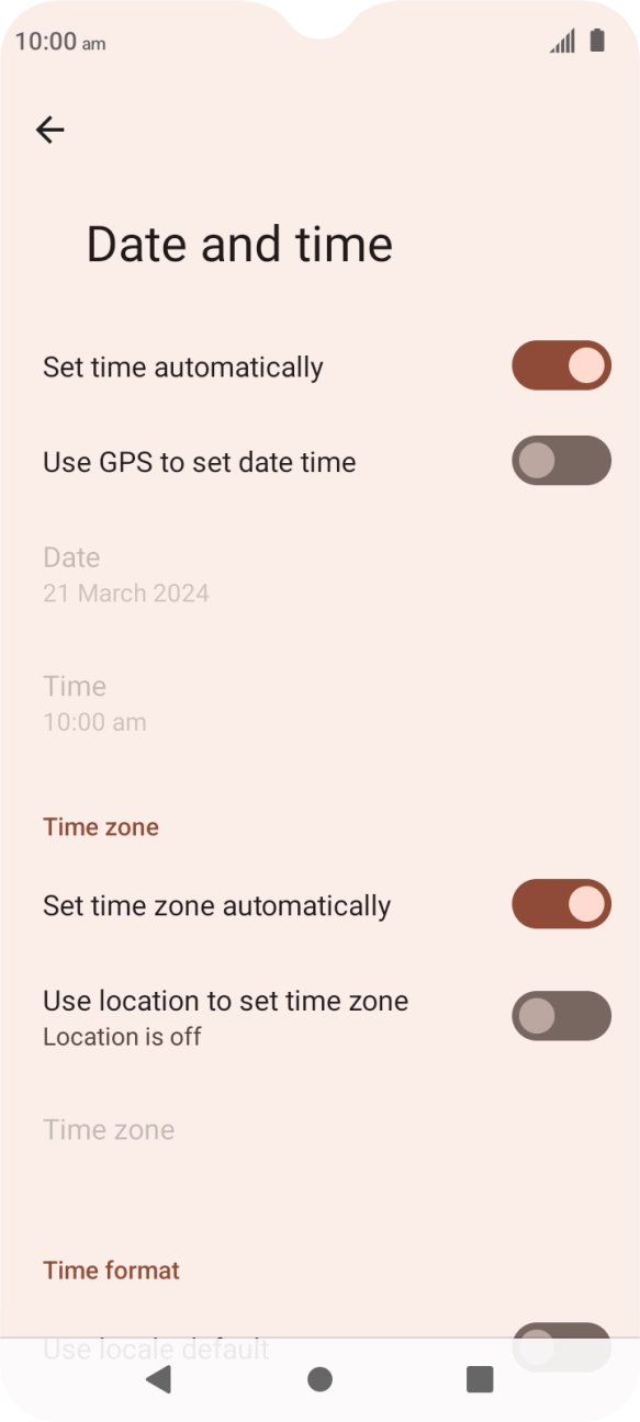 Press the Home key to return to the home screen.
