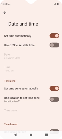 Press the Home key to return to the home screen.