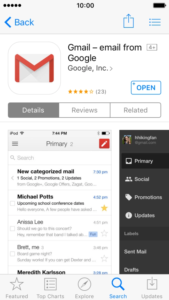 Press the Home key to return to the home screen.