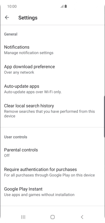 Press Auto-update apps. Press Auto-update apps.