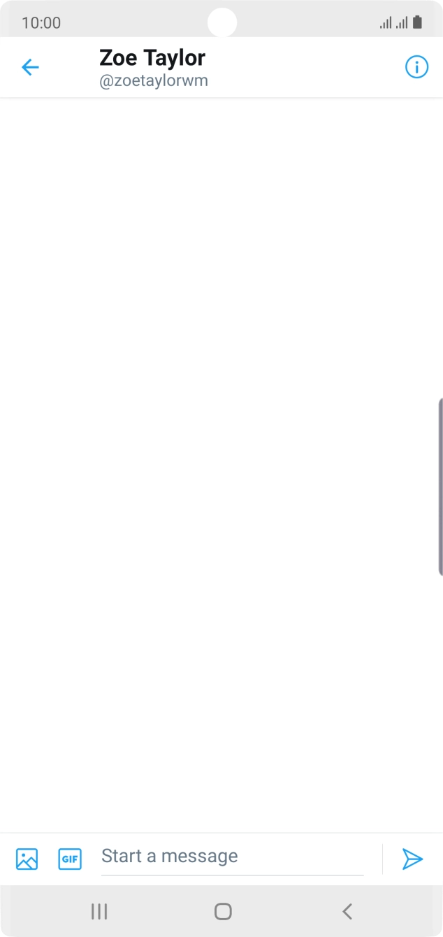 Press the text input field.