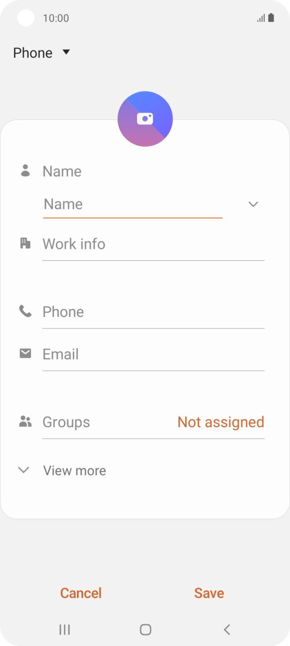 Press the address book drop down list.