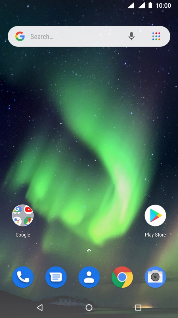 Slide your finger downwards starting from the top of the screen.