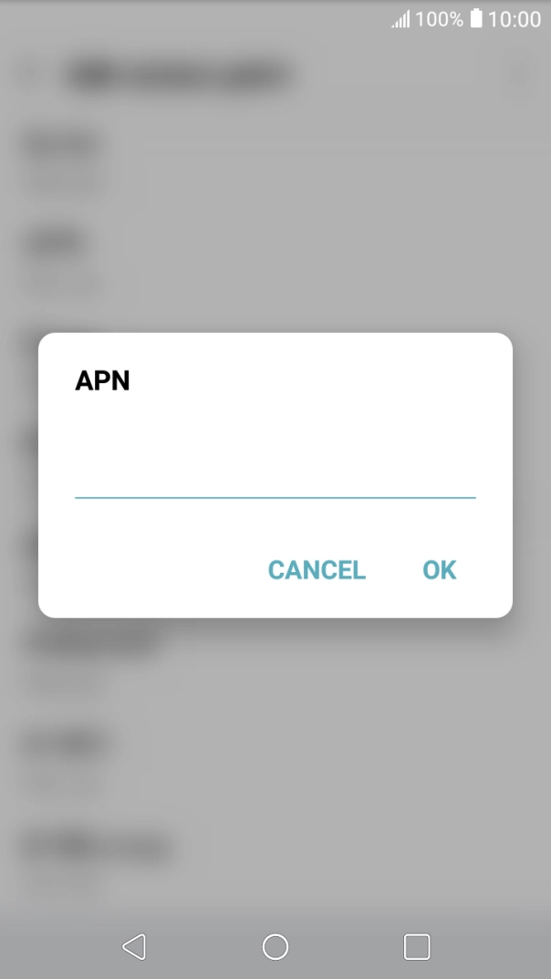 Key in telstra.wap and press OK.