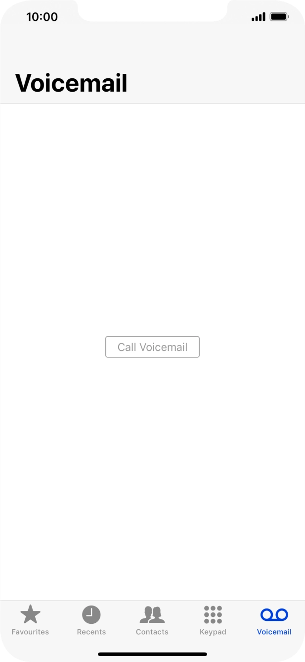 Press Call Voicemail and follow the instructions from your MessageBank®.