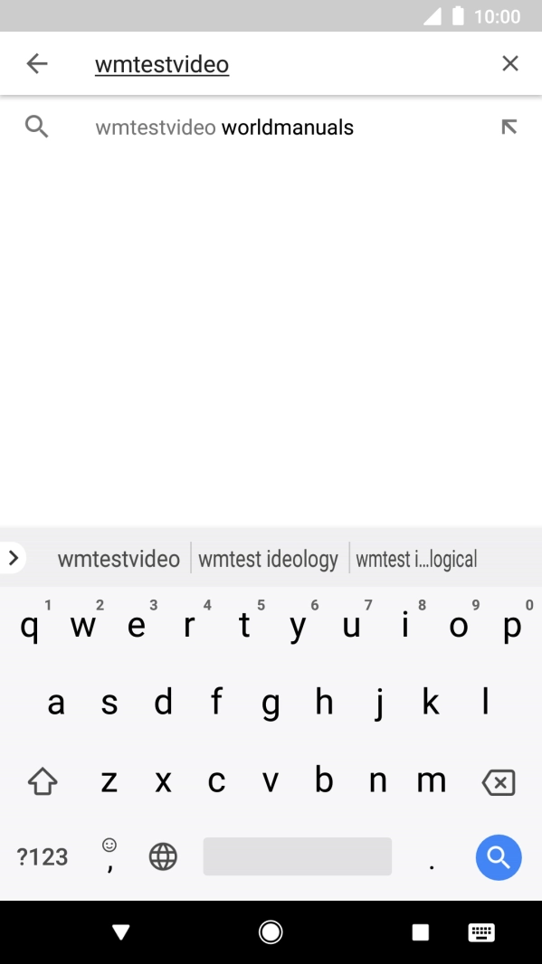 Key in the required search word and press the search icon.