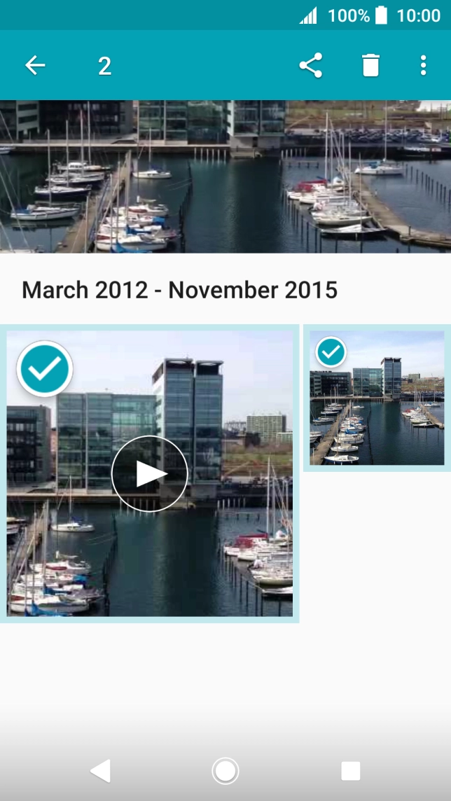 Press the share icon.