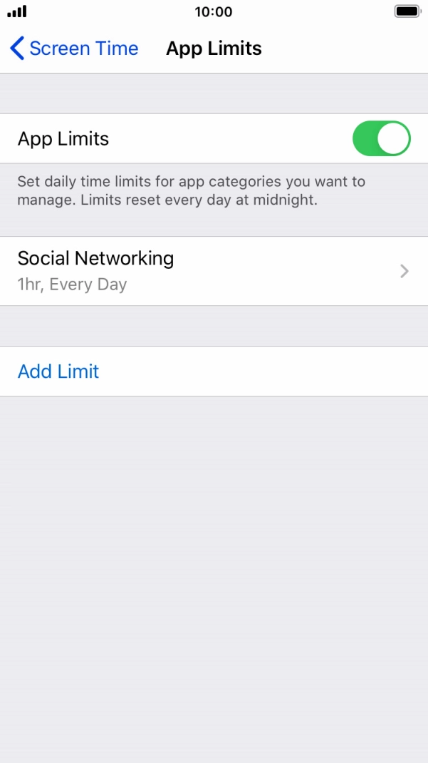 Press the required category.