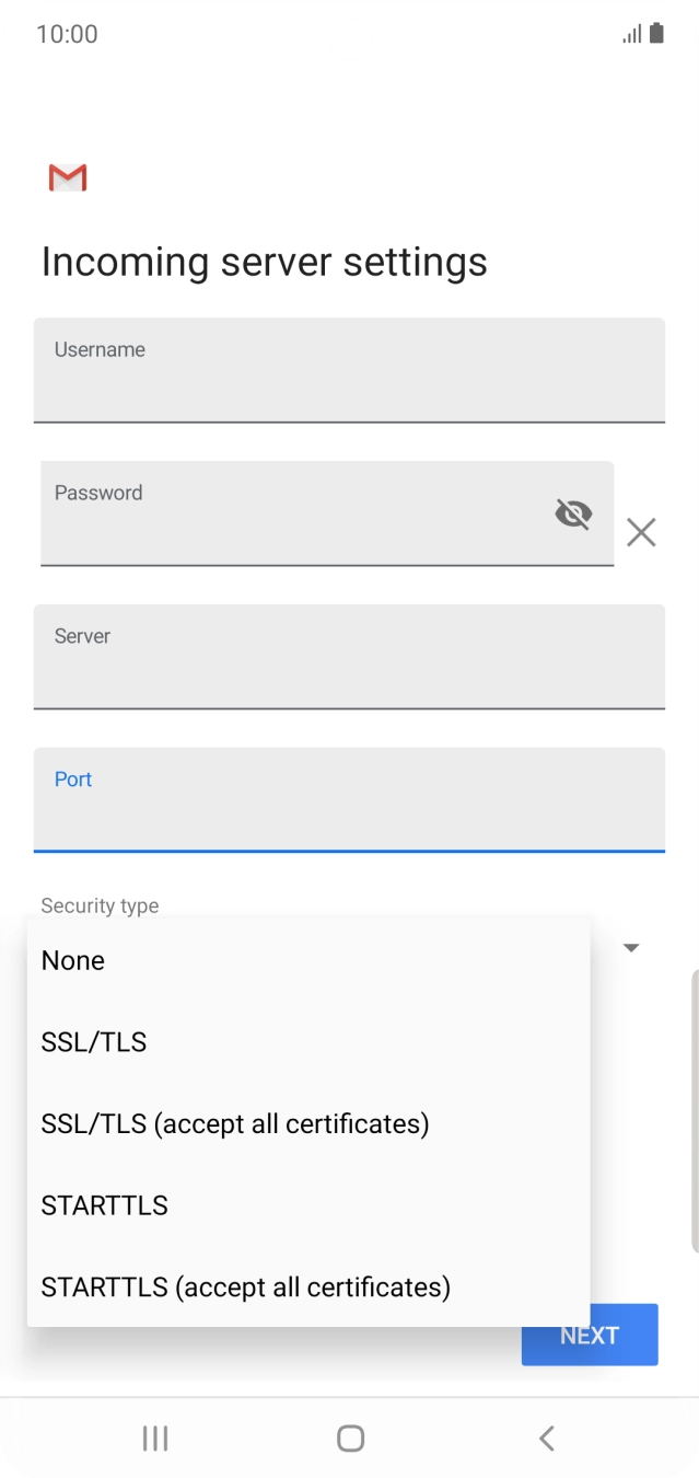 Press SSL/TLS to turn on the function.