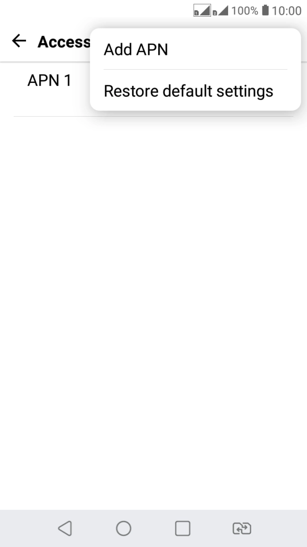 Press Add APN.