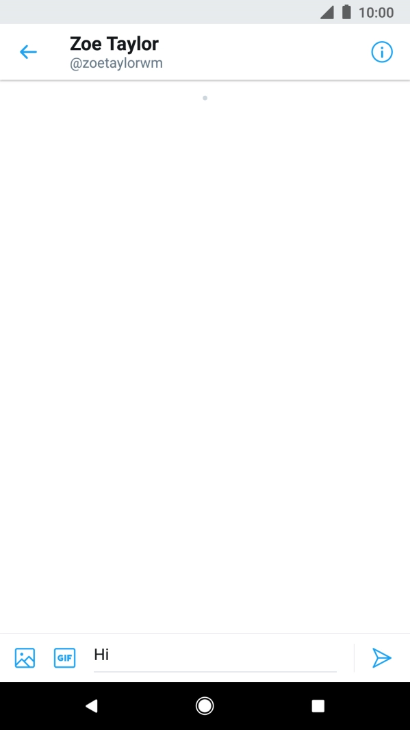 Write the required message and press send icon.