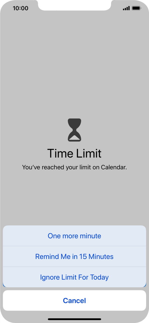 Press the required setting. Press the required setting.