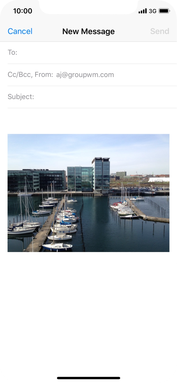 Press To and key in the first letters of the recipient's name.