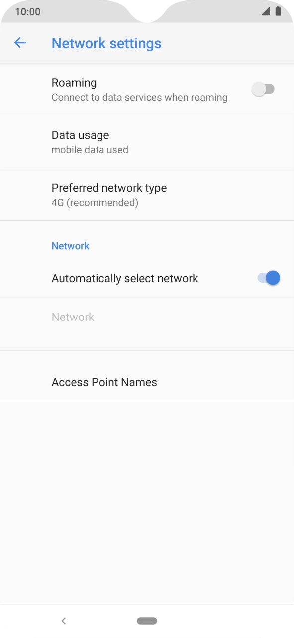 Press Access Point Names.