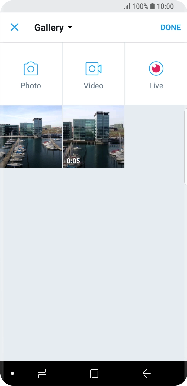 Press the required picture.