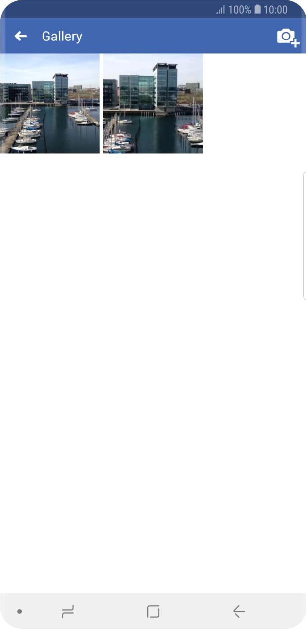 Press the required picture or video clip.